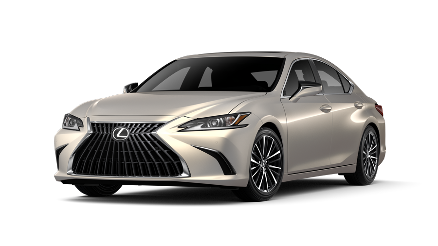 Exterior of the Lexus ES 250 Luxury AWD shown in Moonbeam Beige Metallic.